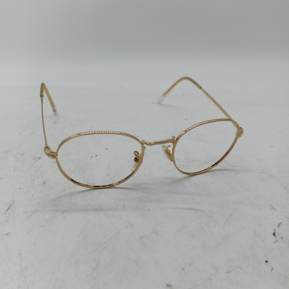 Ray Ban David Gold Round Eyeglass Frames only RB 3582V 2500 49-20-140 36